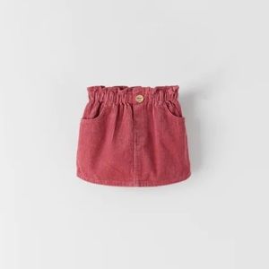 COPY - Zara Kids Corduroy Paper-bag Skirt